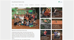 Desktop Screenshot of drummondtennisclub.co.uk